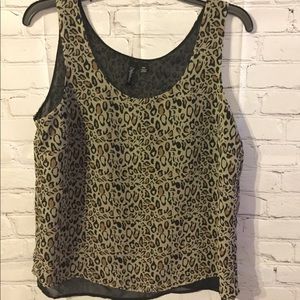 Cheetah print tank top